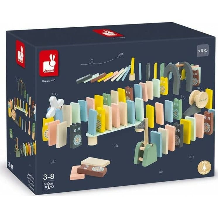 Janod Coffret de dominos Sweet Cocoon