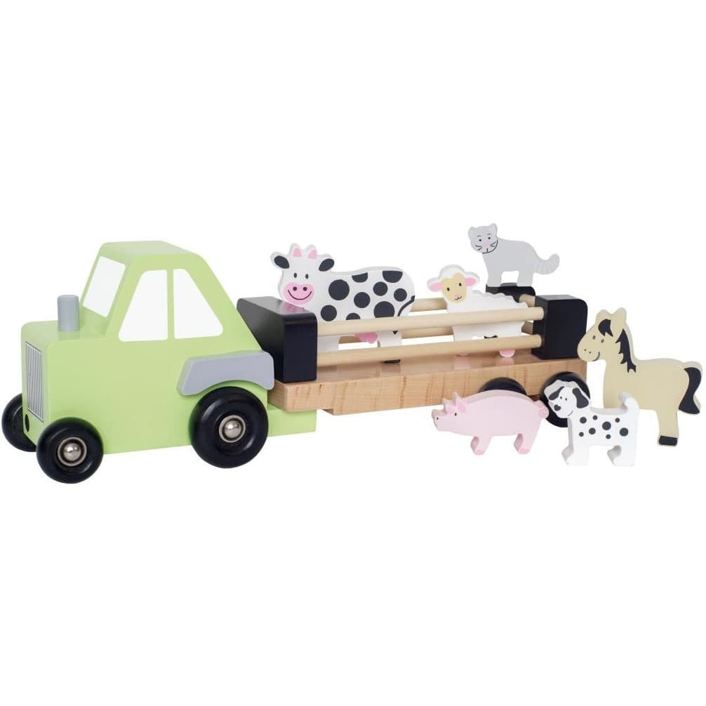 Jabadabado Camion remorque animaux bois