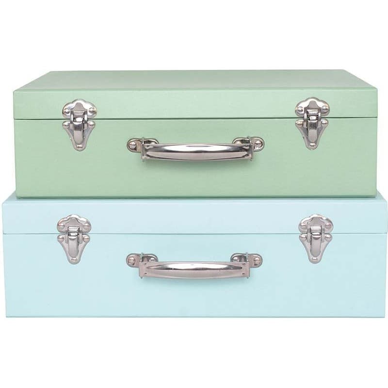 Jabadabado Set 2 valises bleues