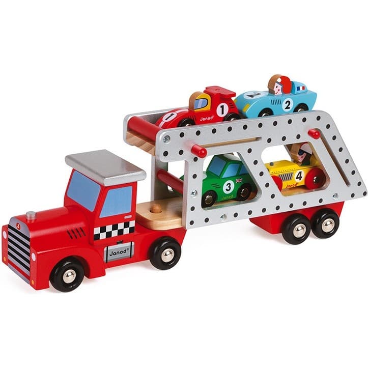 Janod Camion porte voitures en bois