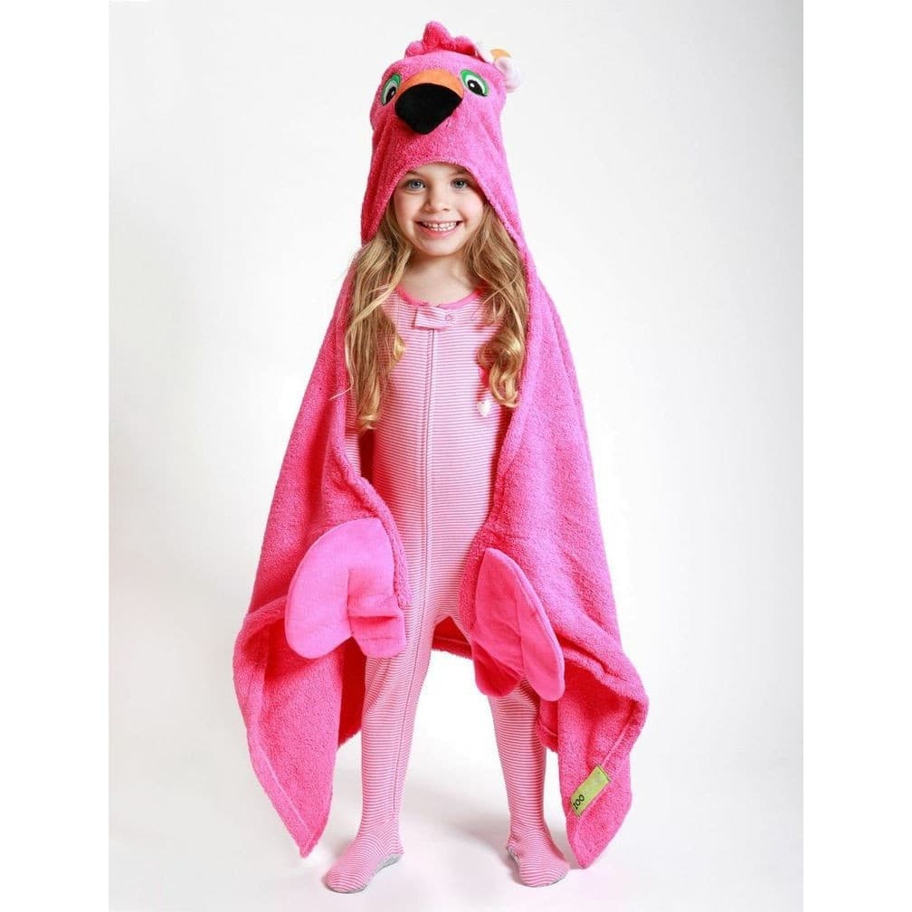 Capes De Bain Enfant Franny le flamand rose serviette enfant