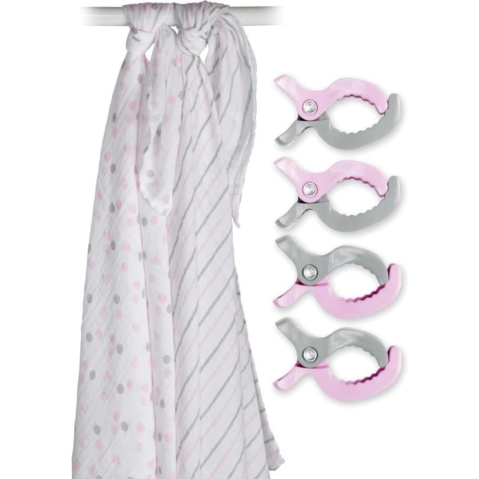 Coffrets Langes Et Clips Langes coton et clips roses