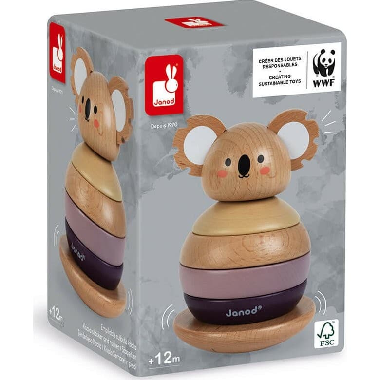 Janod Culbuto en bois Koala WWF