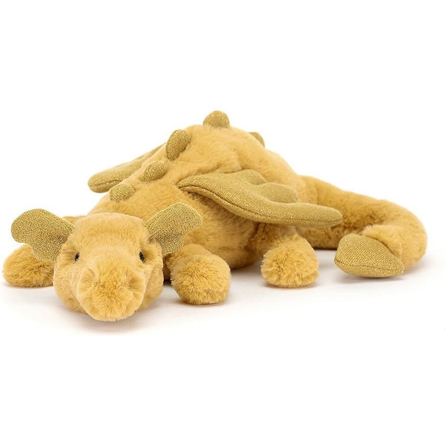 Jellycat Golden Dragon Dragon couleur Or 30cm