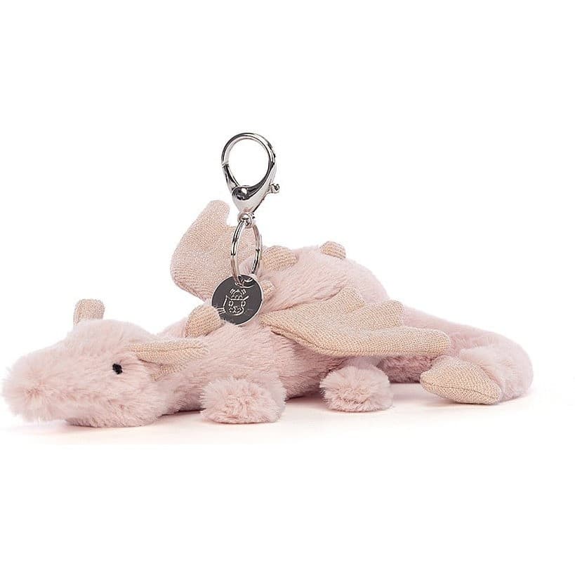 Jellycat Peluche Bijou de Sac Dragon Rose Bag Charm