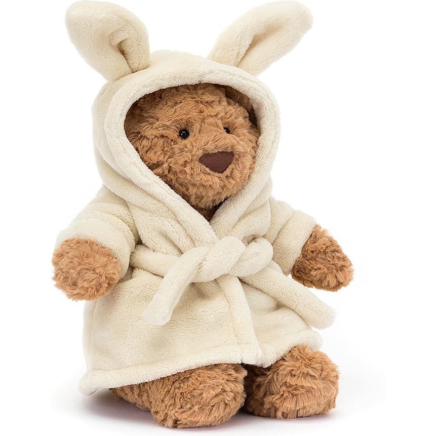 Jellycat Peluche Peignoir Ours Bartholomew Bear Bathrobe 26 cm