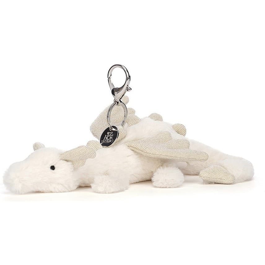 Jellycat Peluche Bijou de Sac Dragon des Neiges Snow Bag Charm