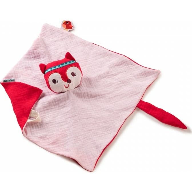 Lilliputiens Doudou lange coton bio Alice la renarde