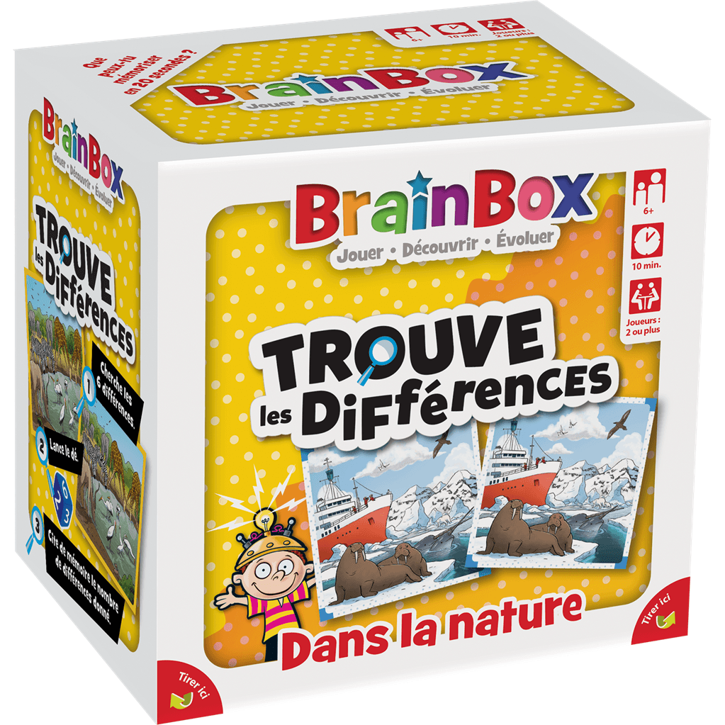 Bezzerwizzer BrainBox : Trouve les Différences : Dans la Nature