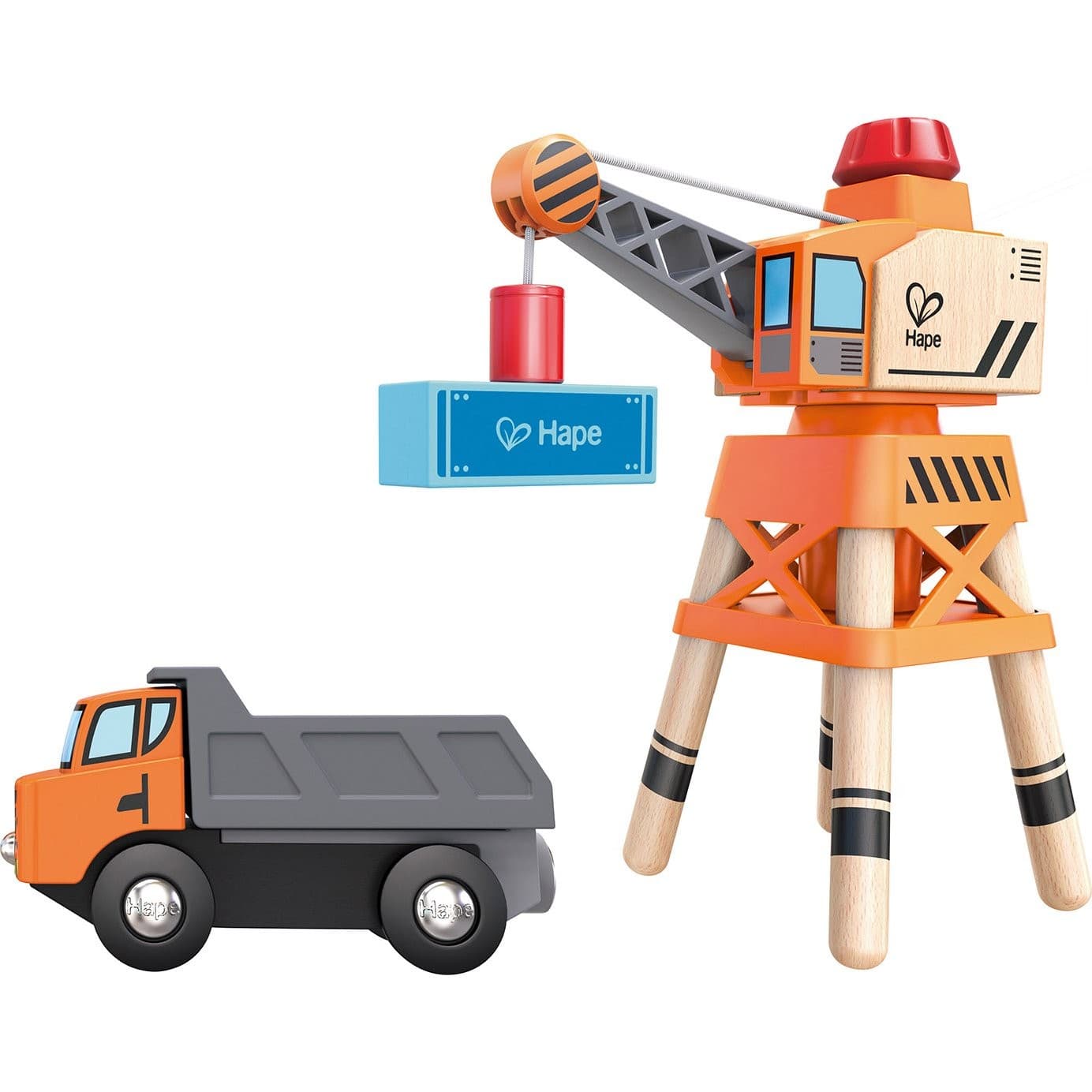 Hape Toys Grande grue en bois magnétique