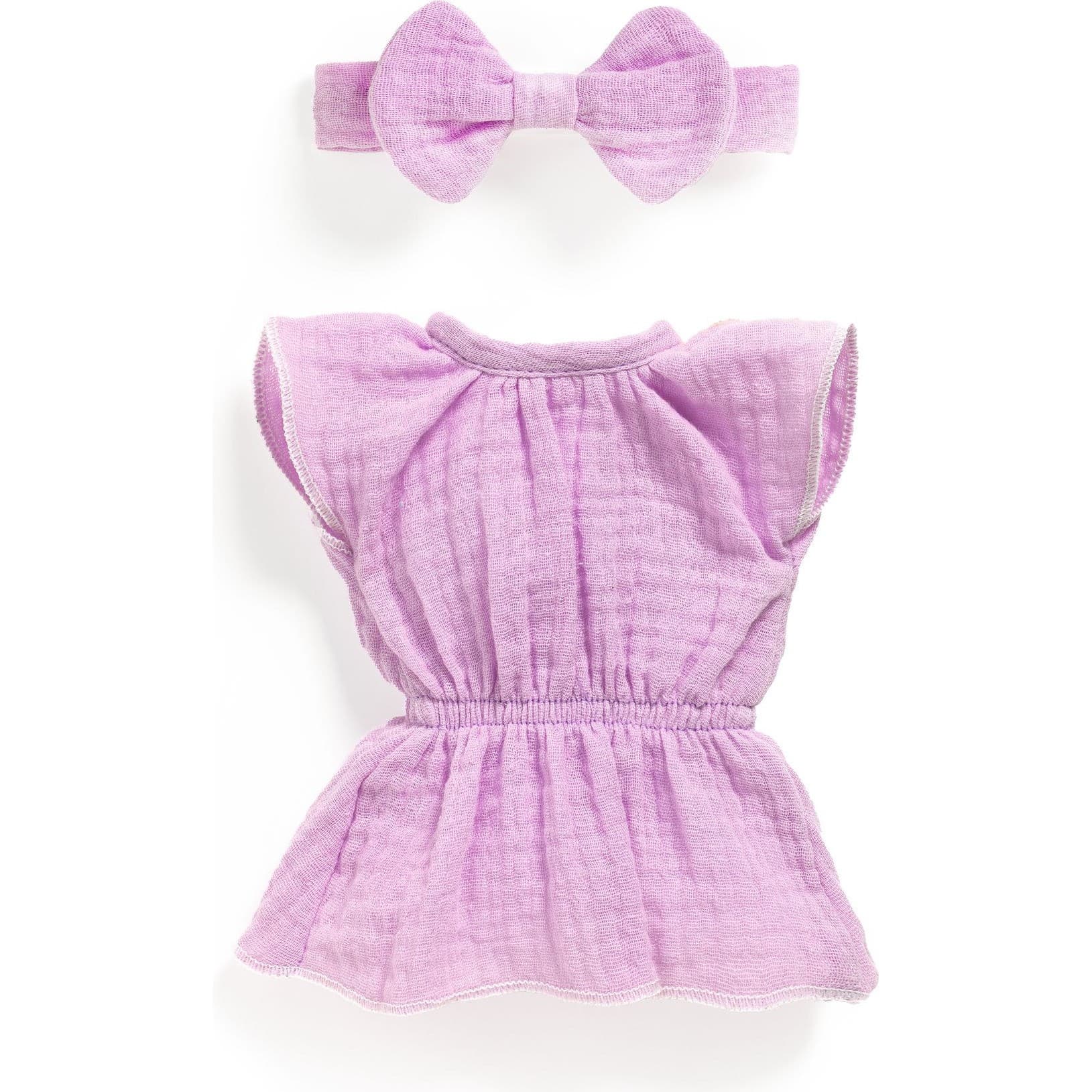 Djeco Tenue Violette Robe et Noeud Poupée Pomea