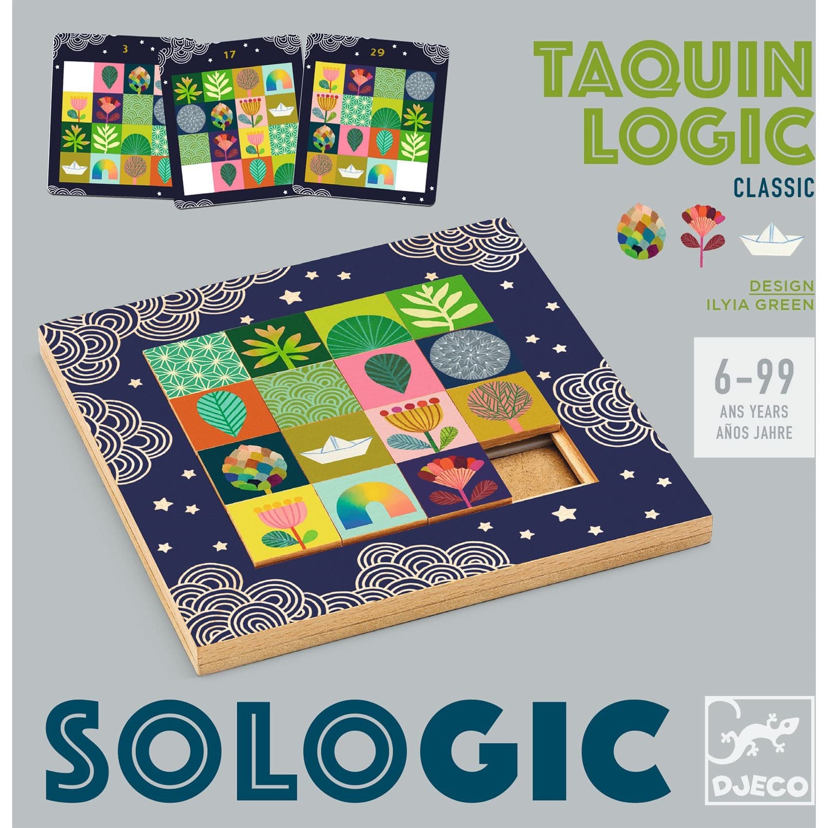 Djeco Taquin Logic Jeu de logique solo Sologic