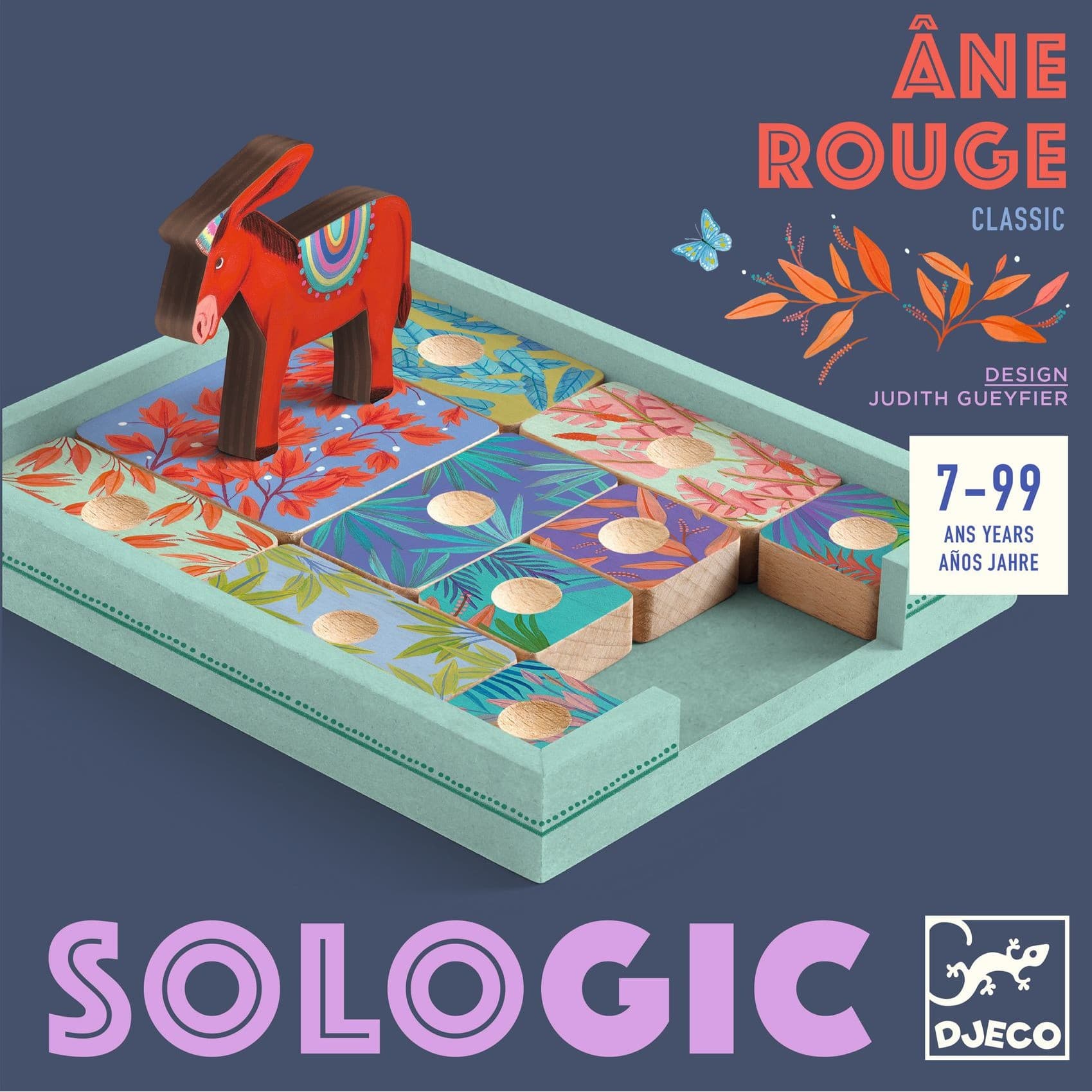 Djeco Âne rouge Jeu de logique solo Sologic