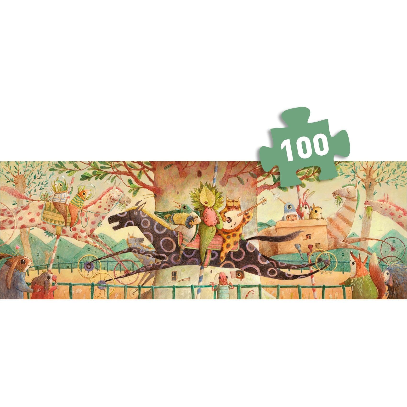 Djeco Puzzle gallery Wonderful ride 100 pièces