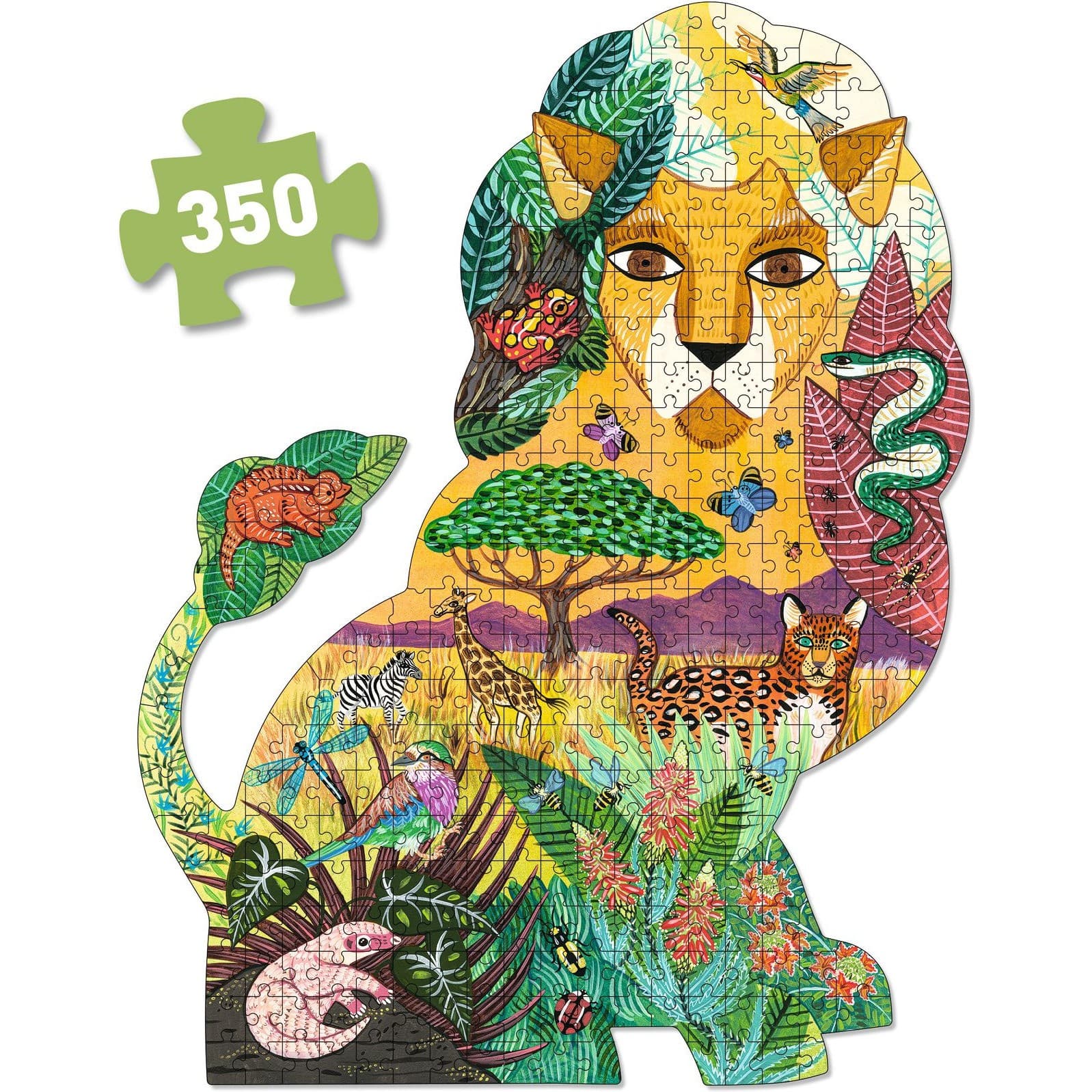 Djeco Puzzle Lion 350 pièces Puzz'Art
