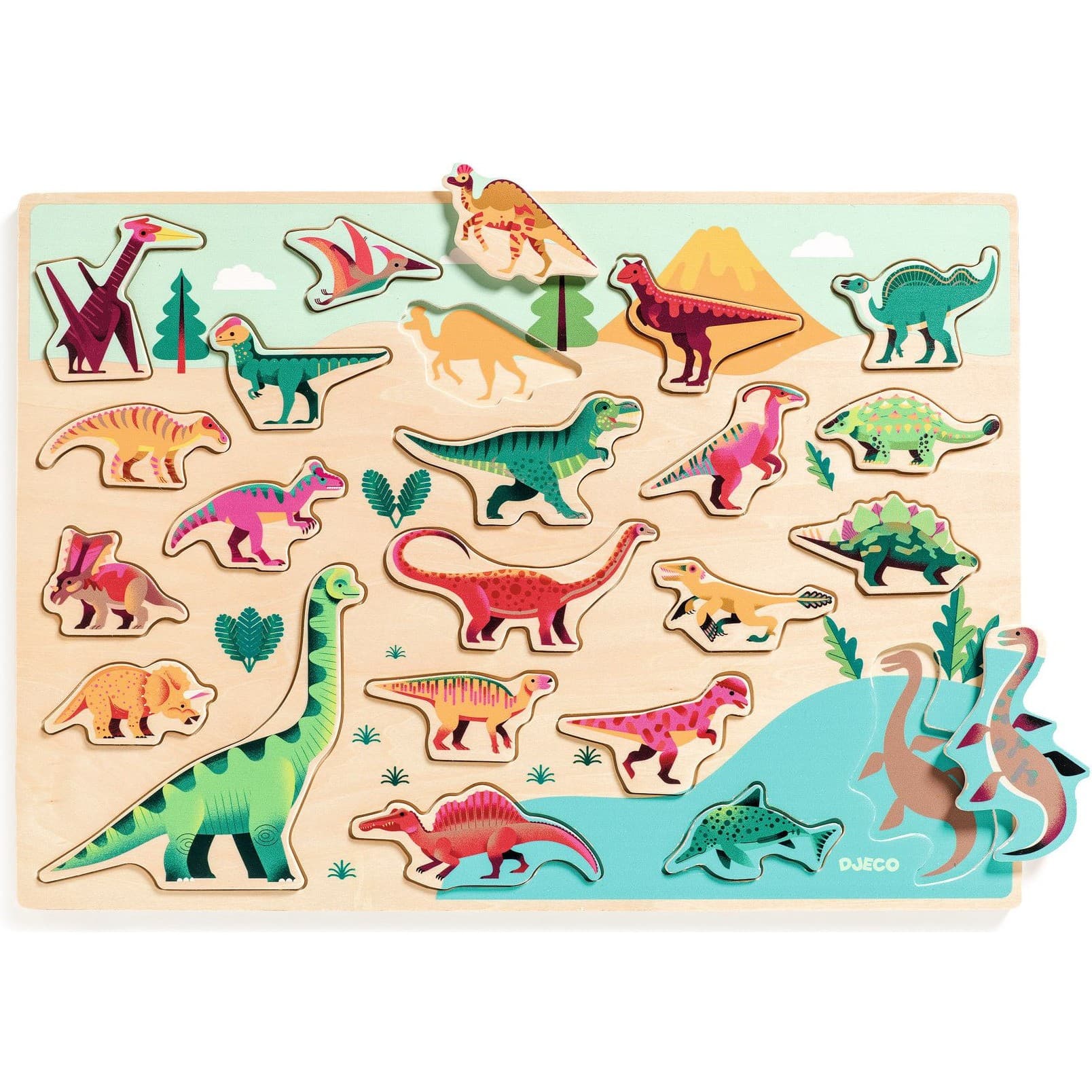 Djeco Puzzlo Dino Puzzle bébé Puzzlos