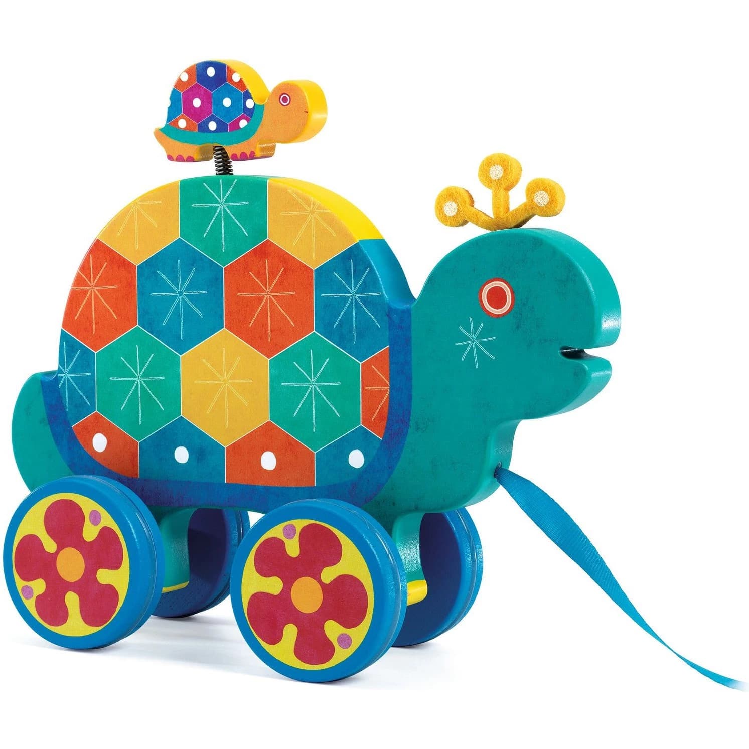 Djeco Gaspard Jouet à tirer Tortue