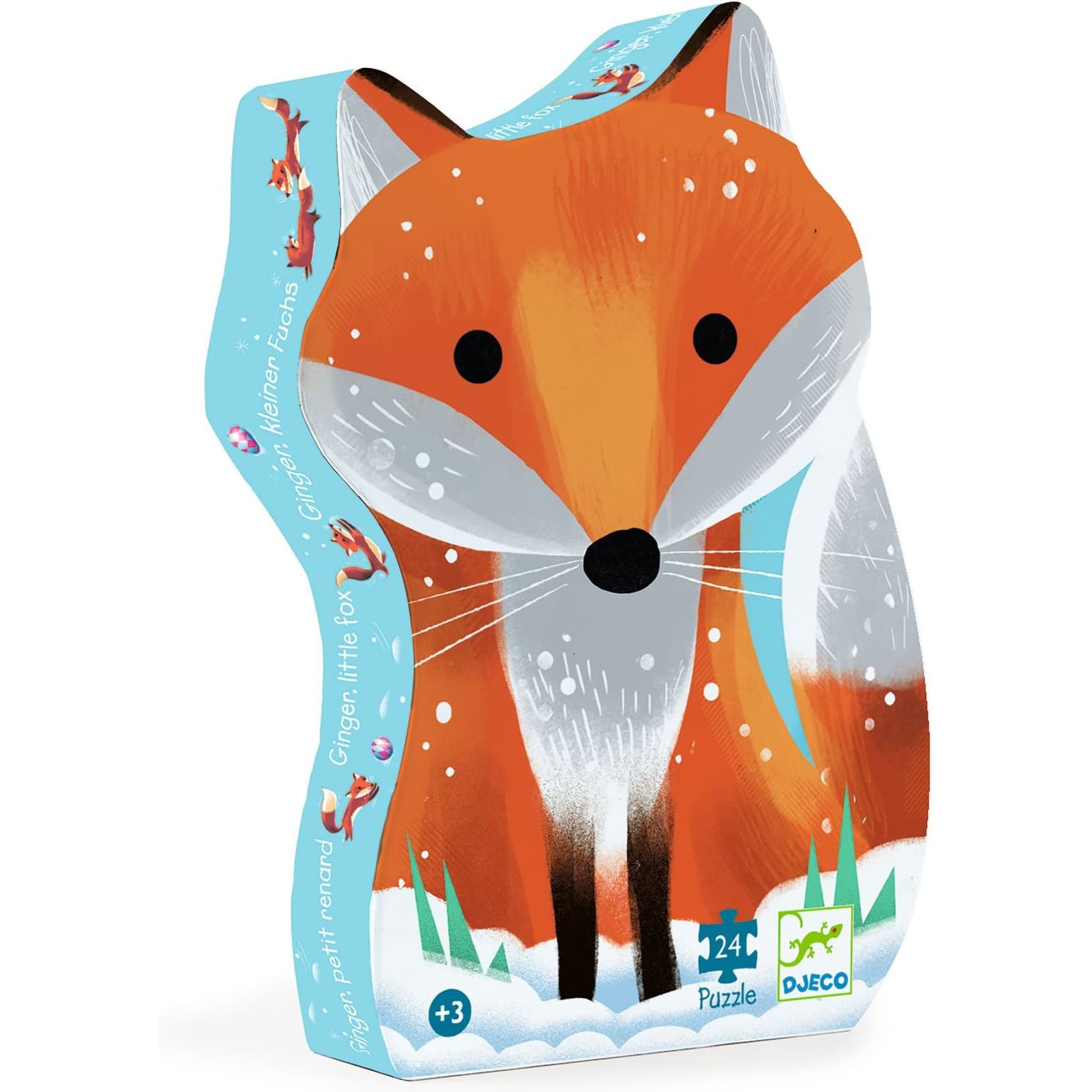 Djeco Puzzle silhouette Ginger, petit renard 24 pièces