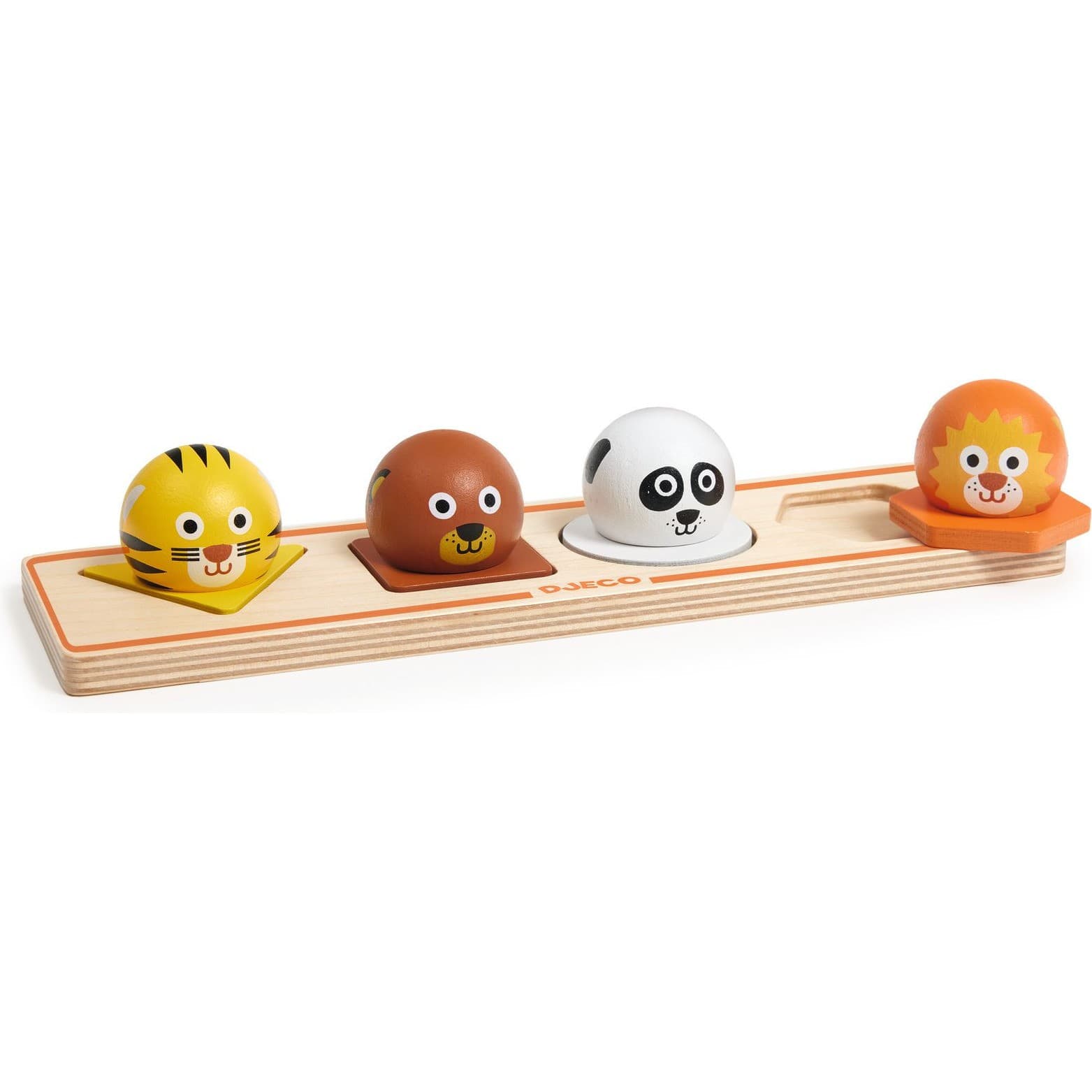 Djeco Ball'n'Co Puzzle en bois gros boutons