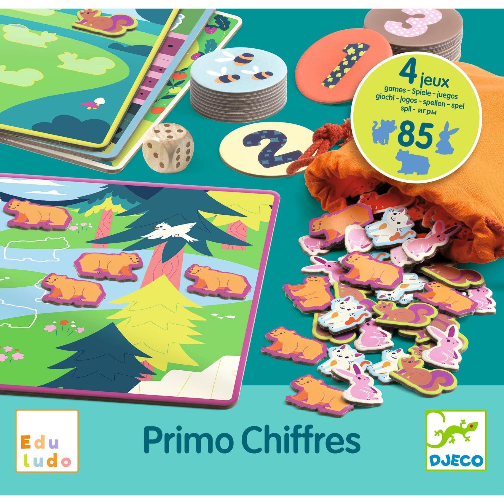 Djeco Primo Chiffres Jeu éducatif Chiffres Eduludo