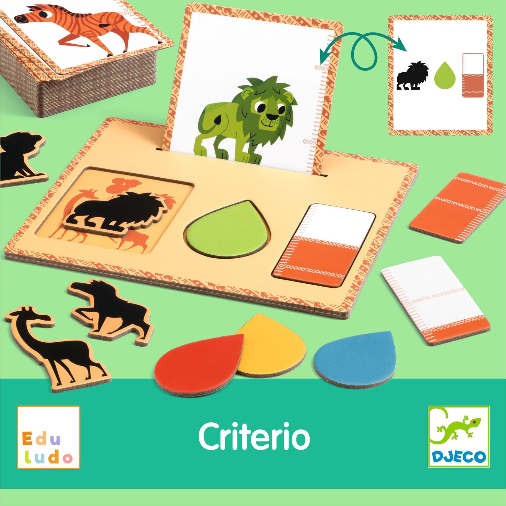 Djeco Criterio Apprendre les couleurs et tailles Eduludo