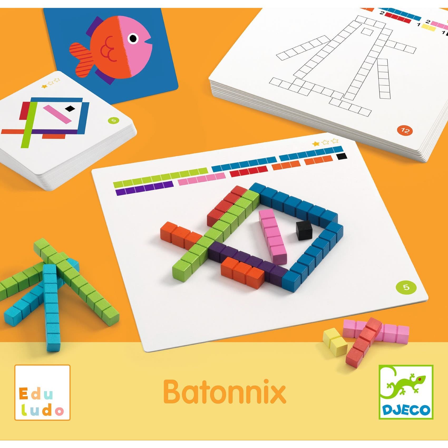 Djeco Batonnix Apprendre à compter batons et unité Eduludo
