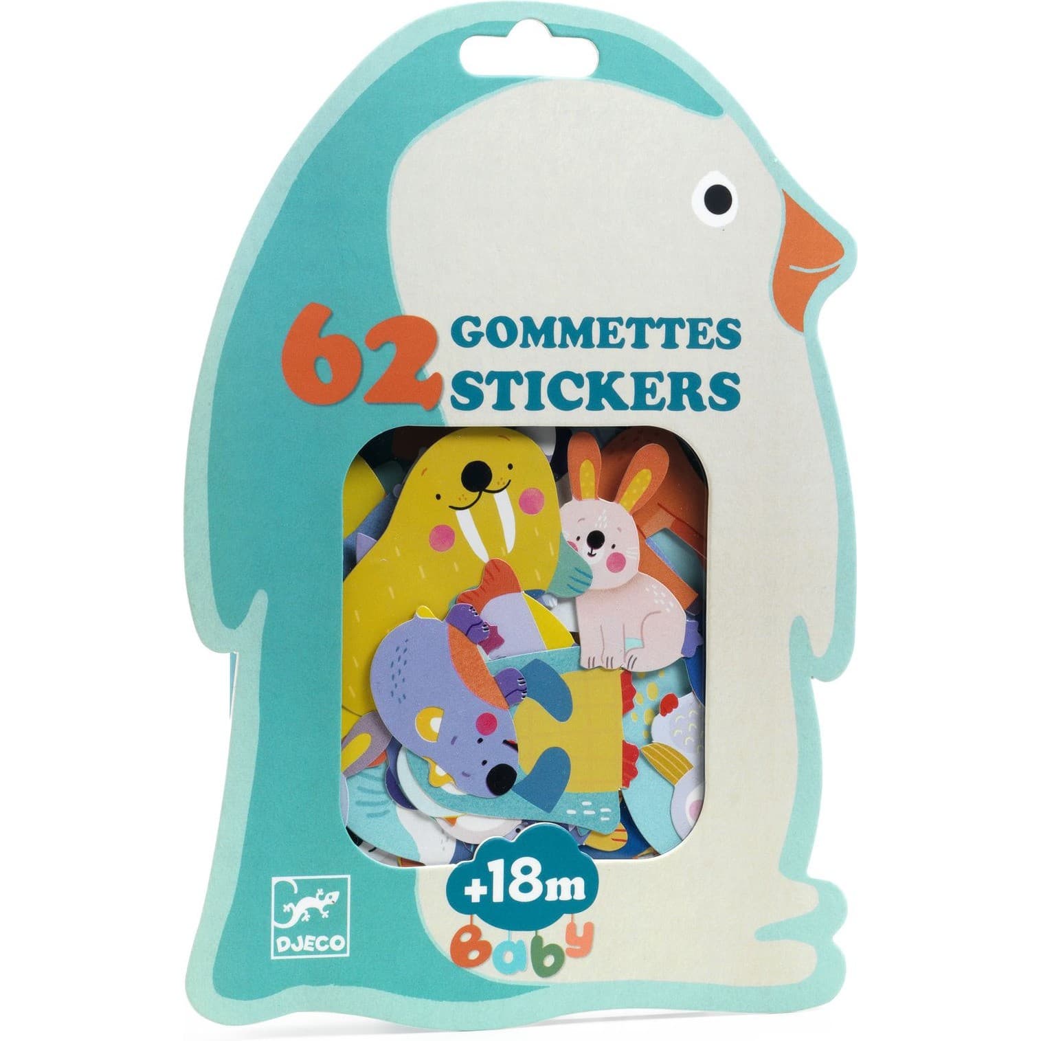 Djeco 62 Gommettes et Stickers Animaux de la banquise