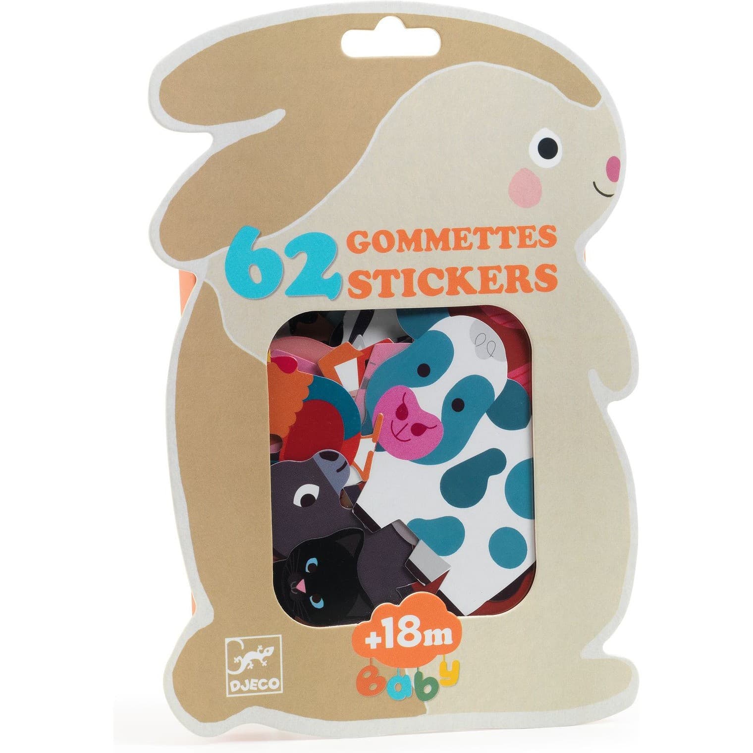 Djeco 62 Gommettes et Stickers Animaux de la ferme