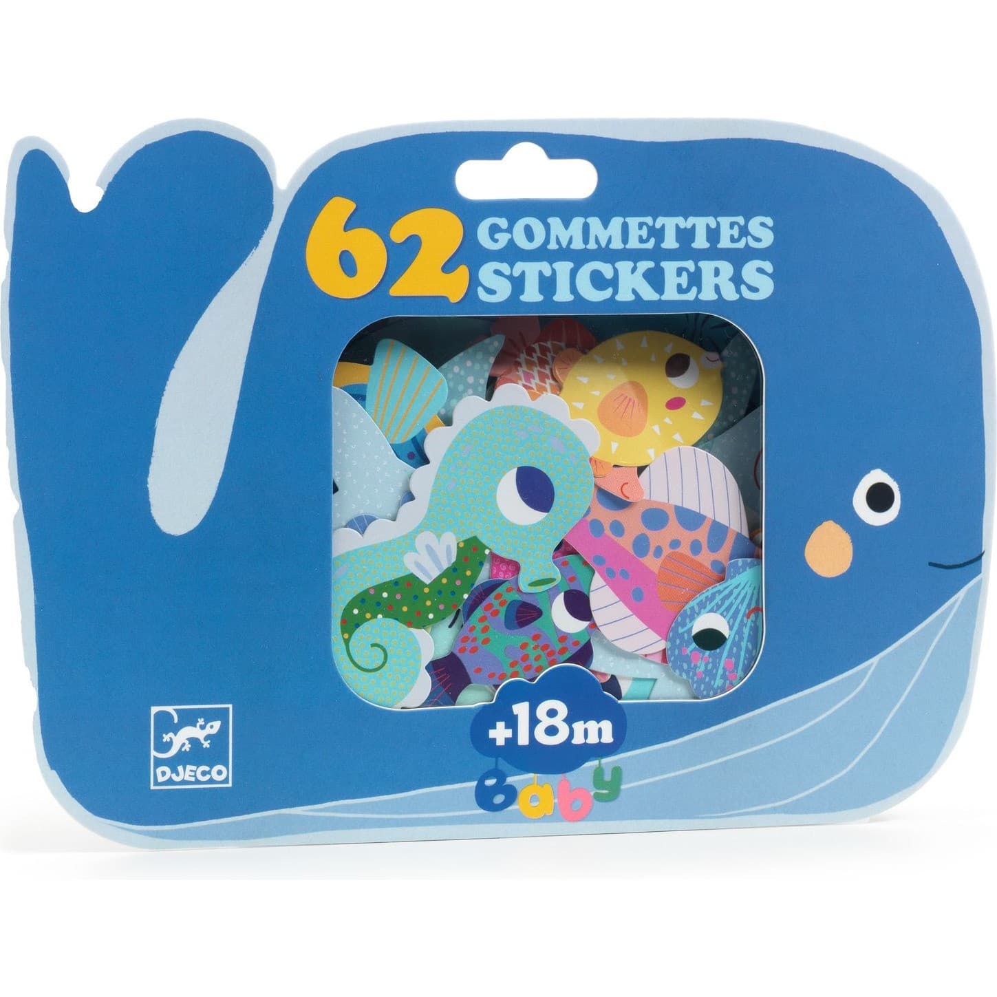 Djeco 62 Gommettes et Stickers Animaux de la mer