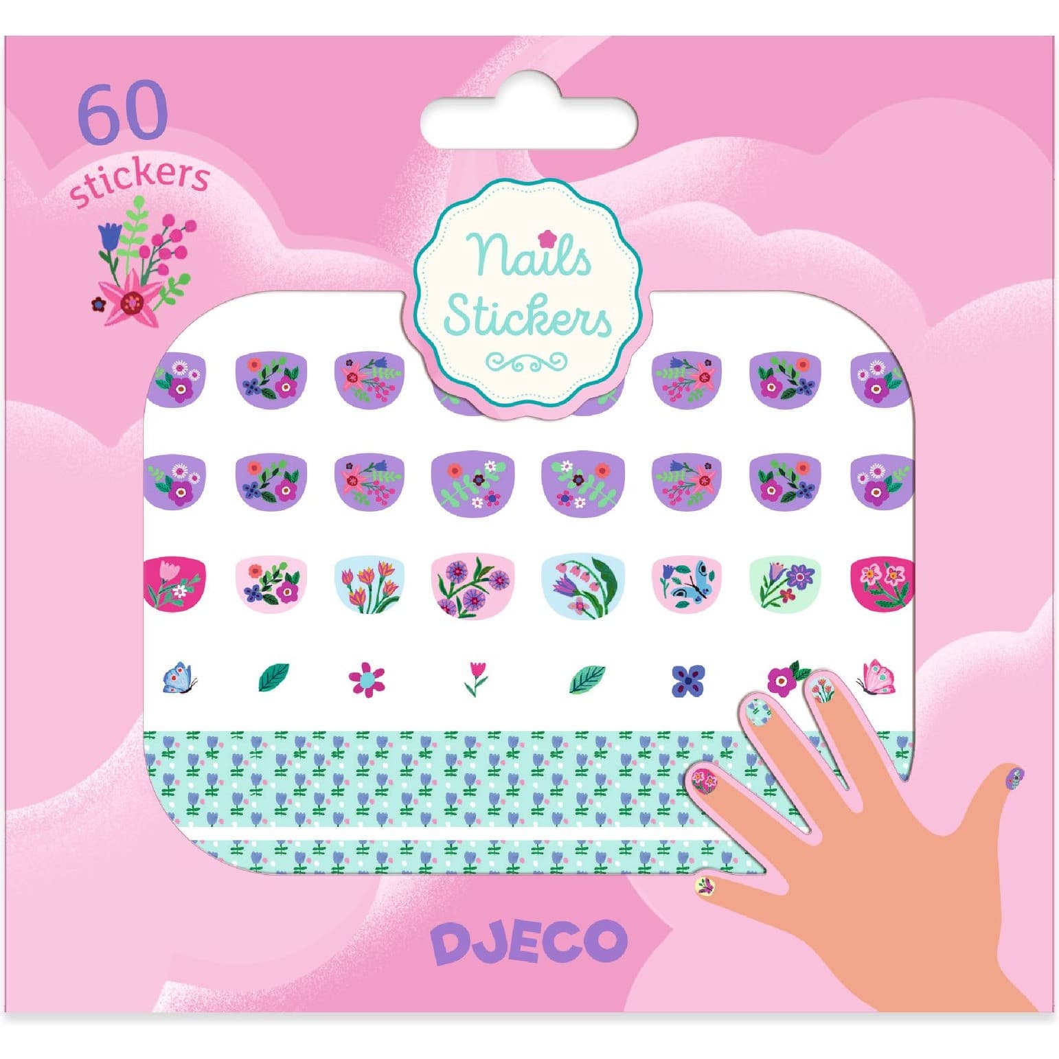 Djeco Stickers pour ongles Petite fleur Nails Stickers