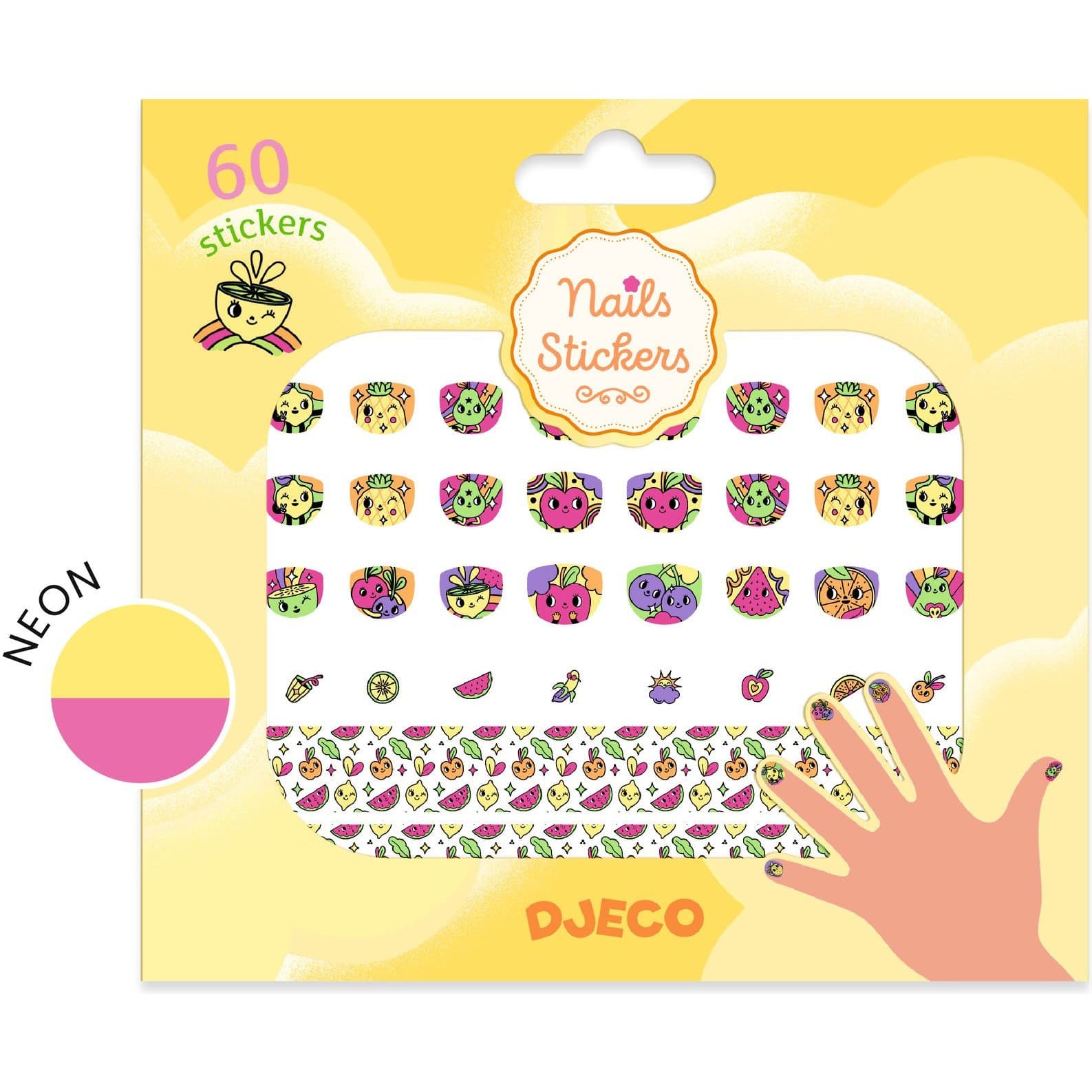 Djeco Stickers pour ongles Peps Nails Stickers