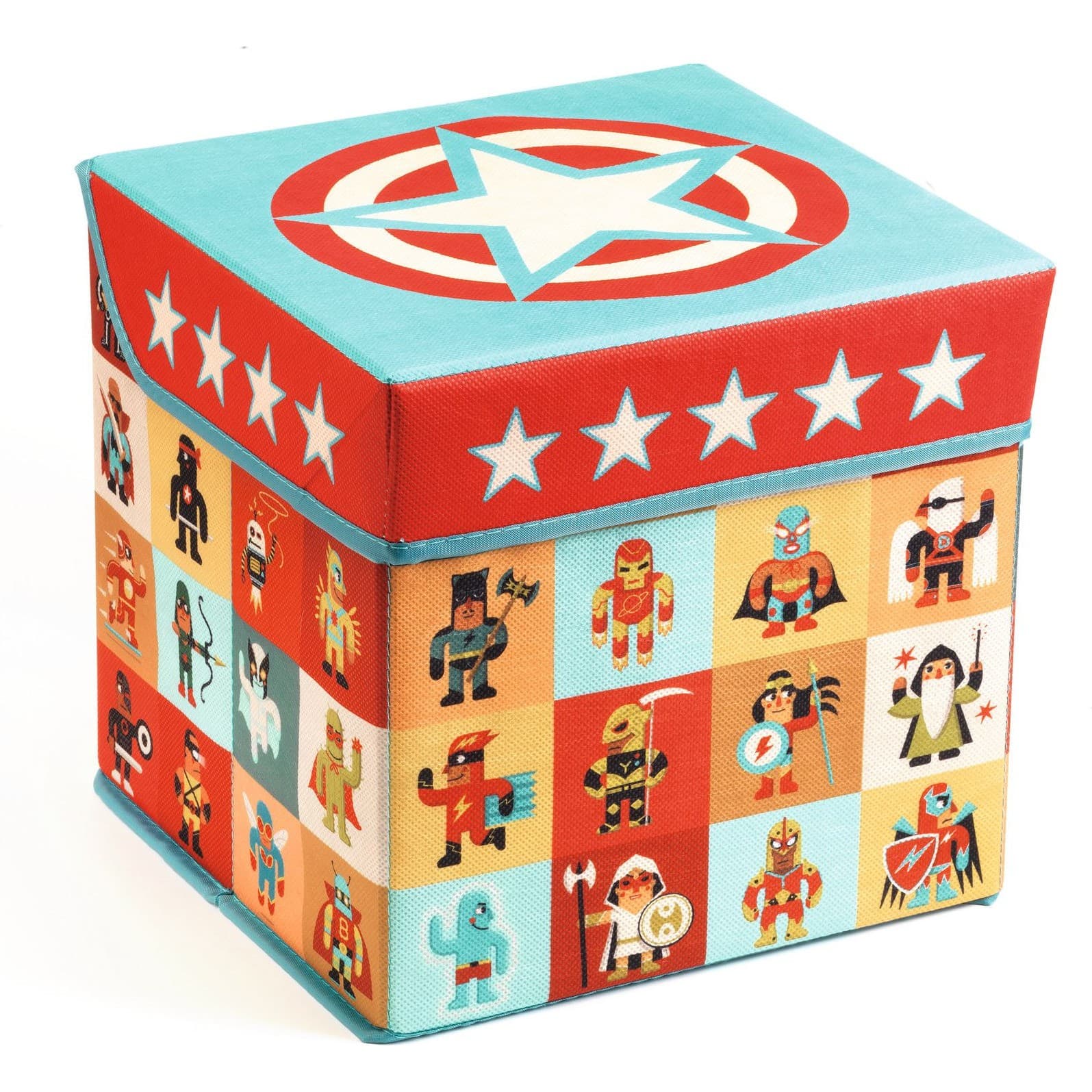 Djeco Coffre à jouets siège Stars
