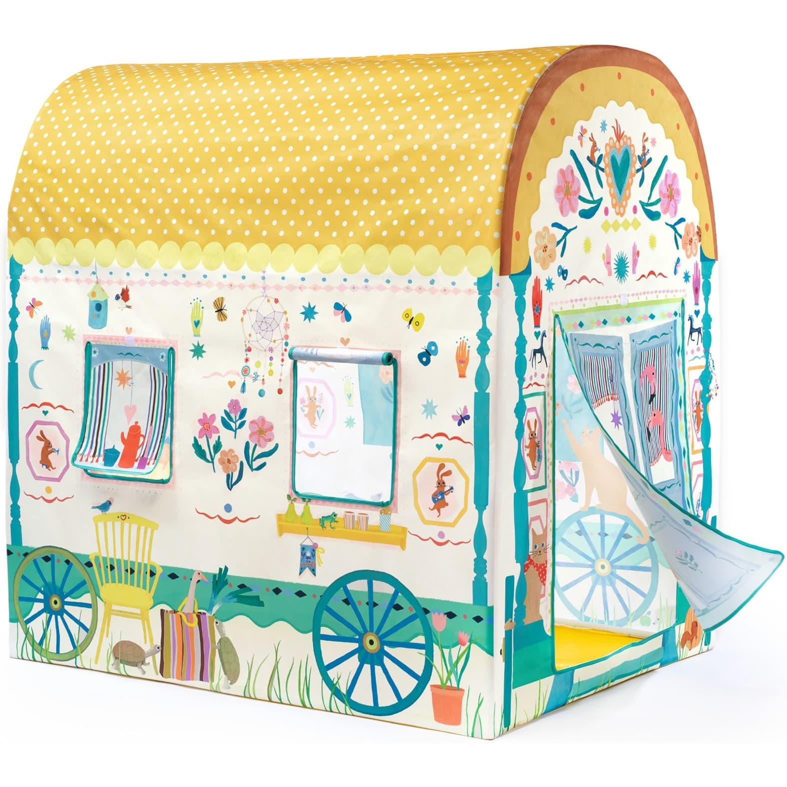 Djeco Roulotte Cabane et maison pour enfant