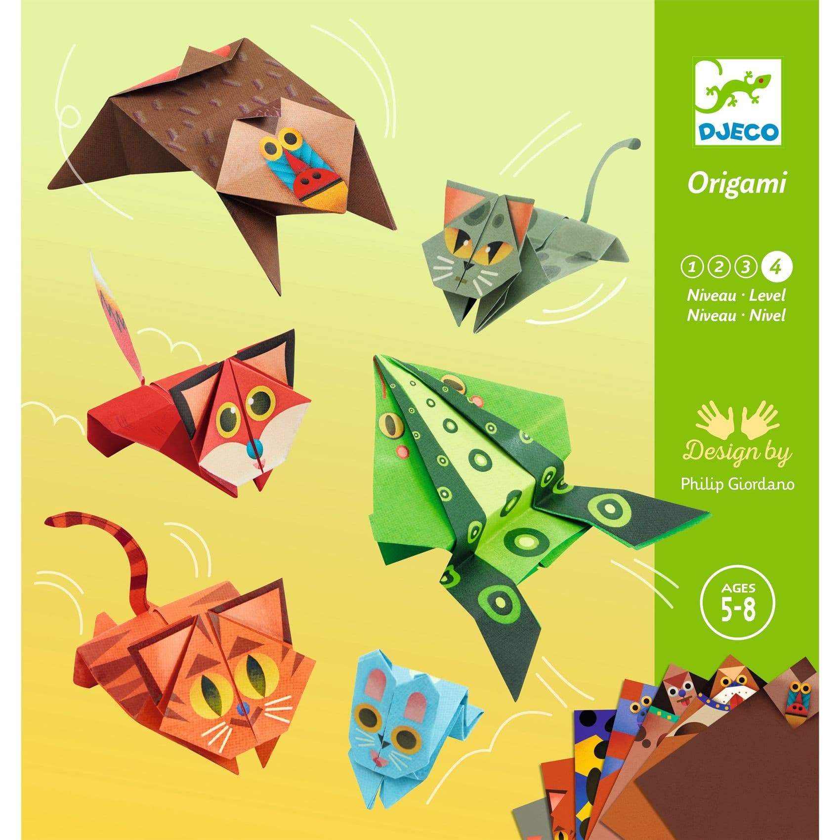 Djeco Coffret origami Animaux sauteurs