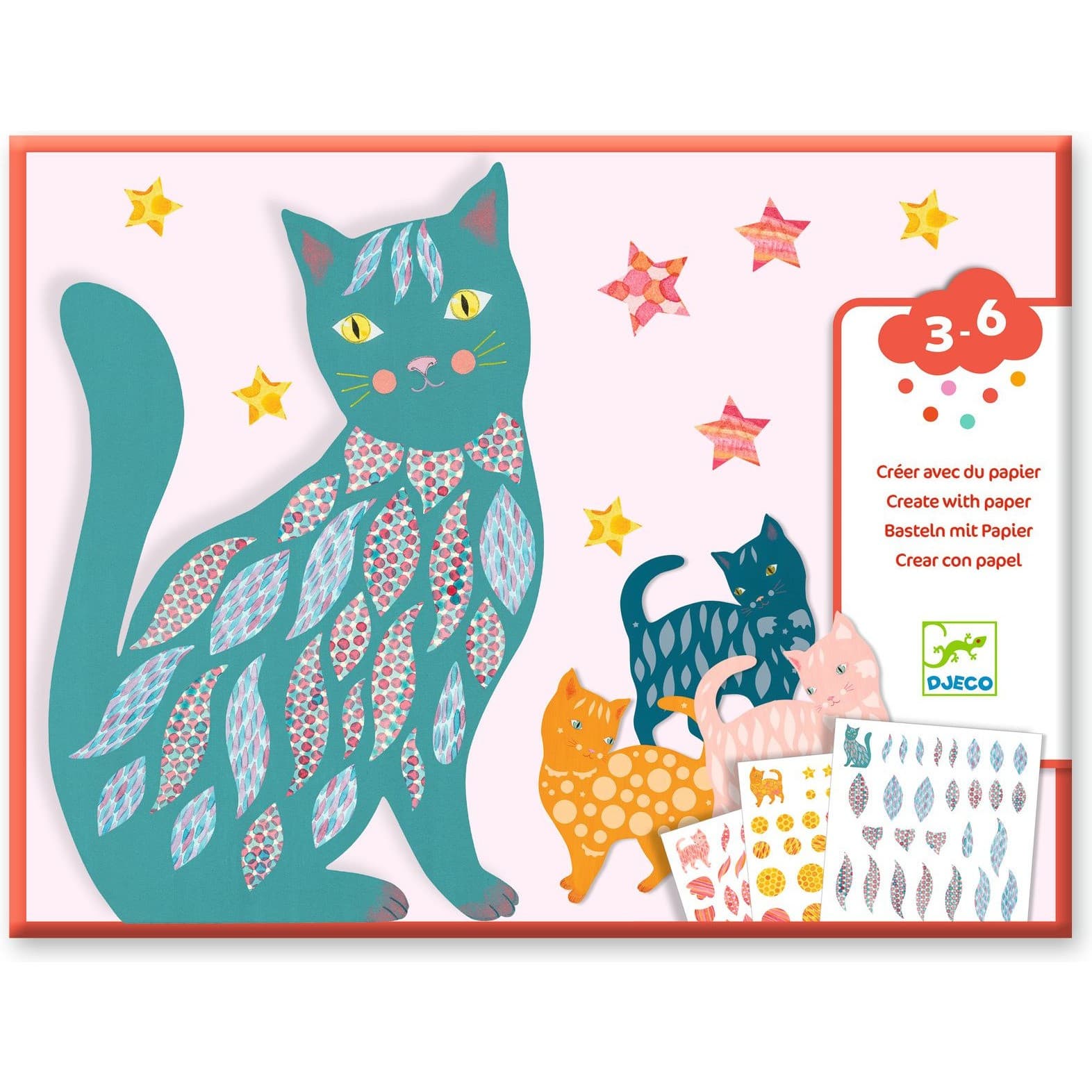 Djeco Origamis enfant Les jolis chats d’Elodie