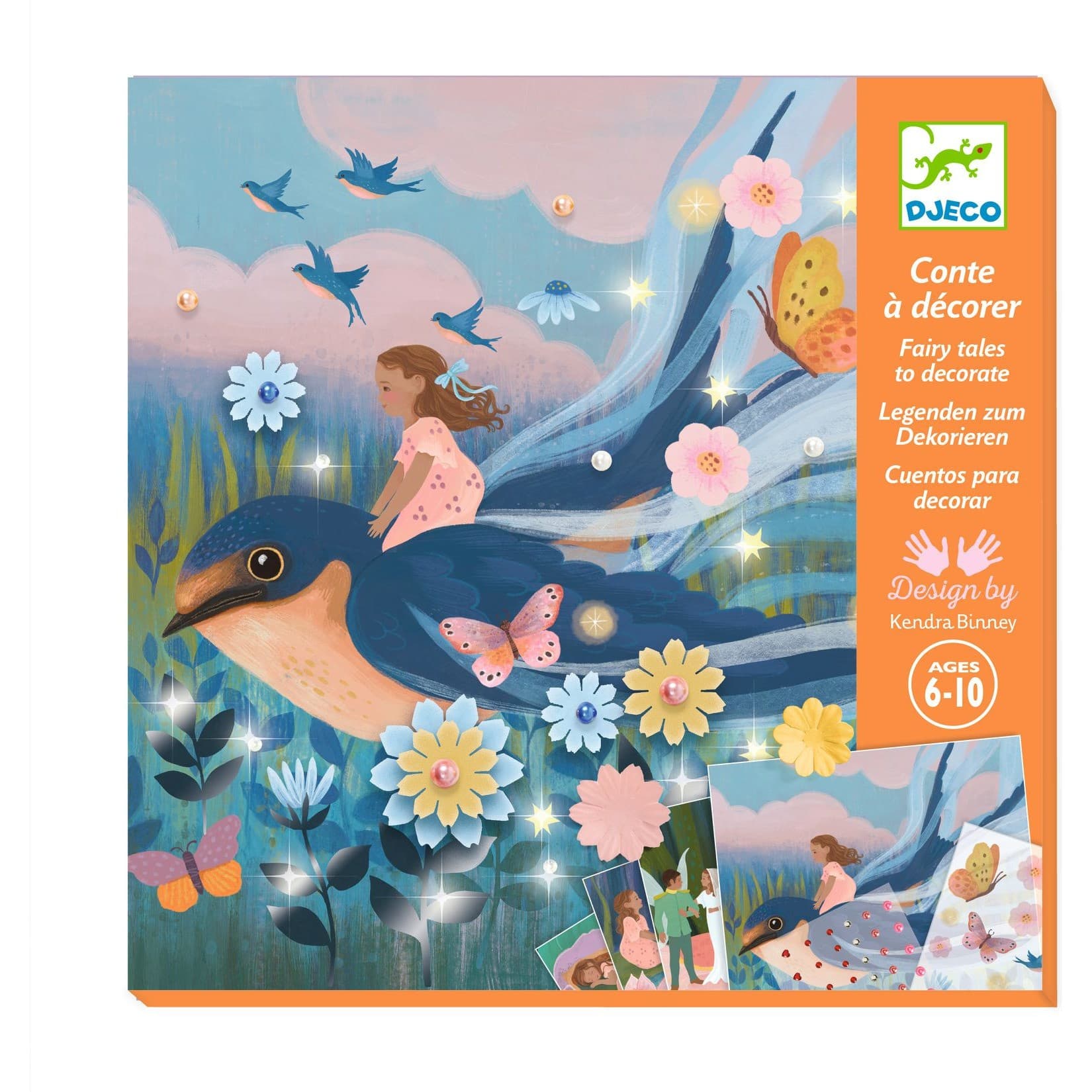 Djeco Coffret contes à décorer Poucelina