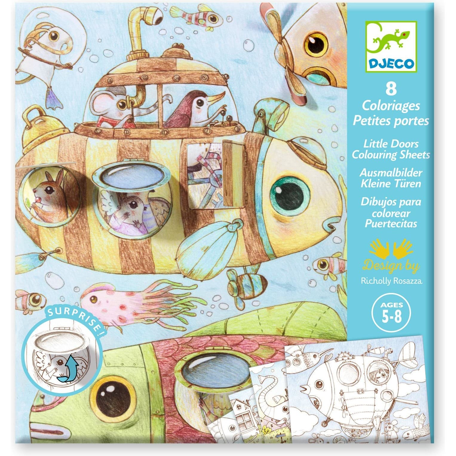 Djeco Coffret coloriages Le voyage de Malo