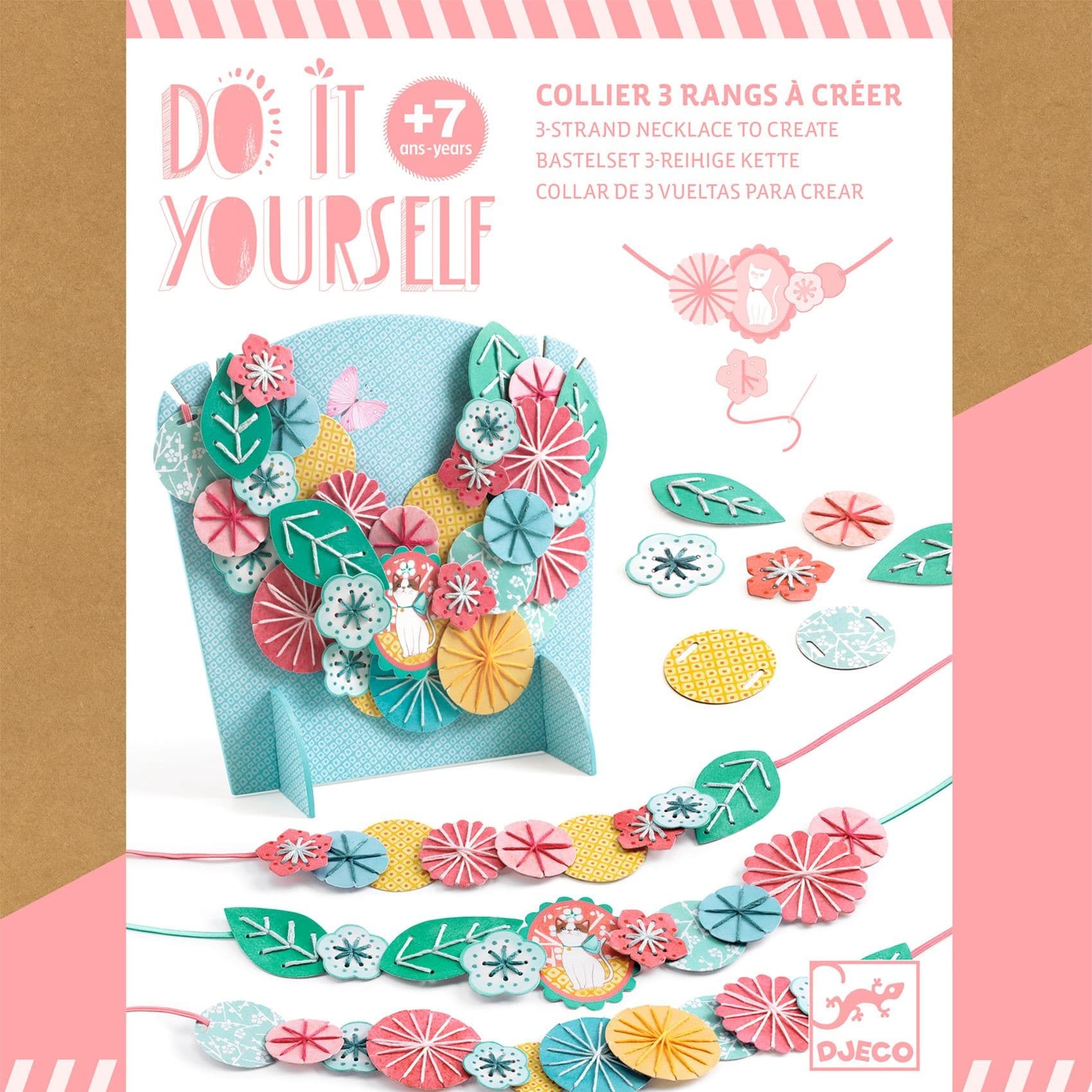 Djeco Kit créatif collier multirang brodé Flora