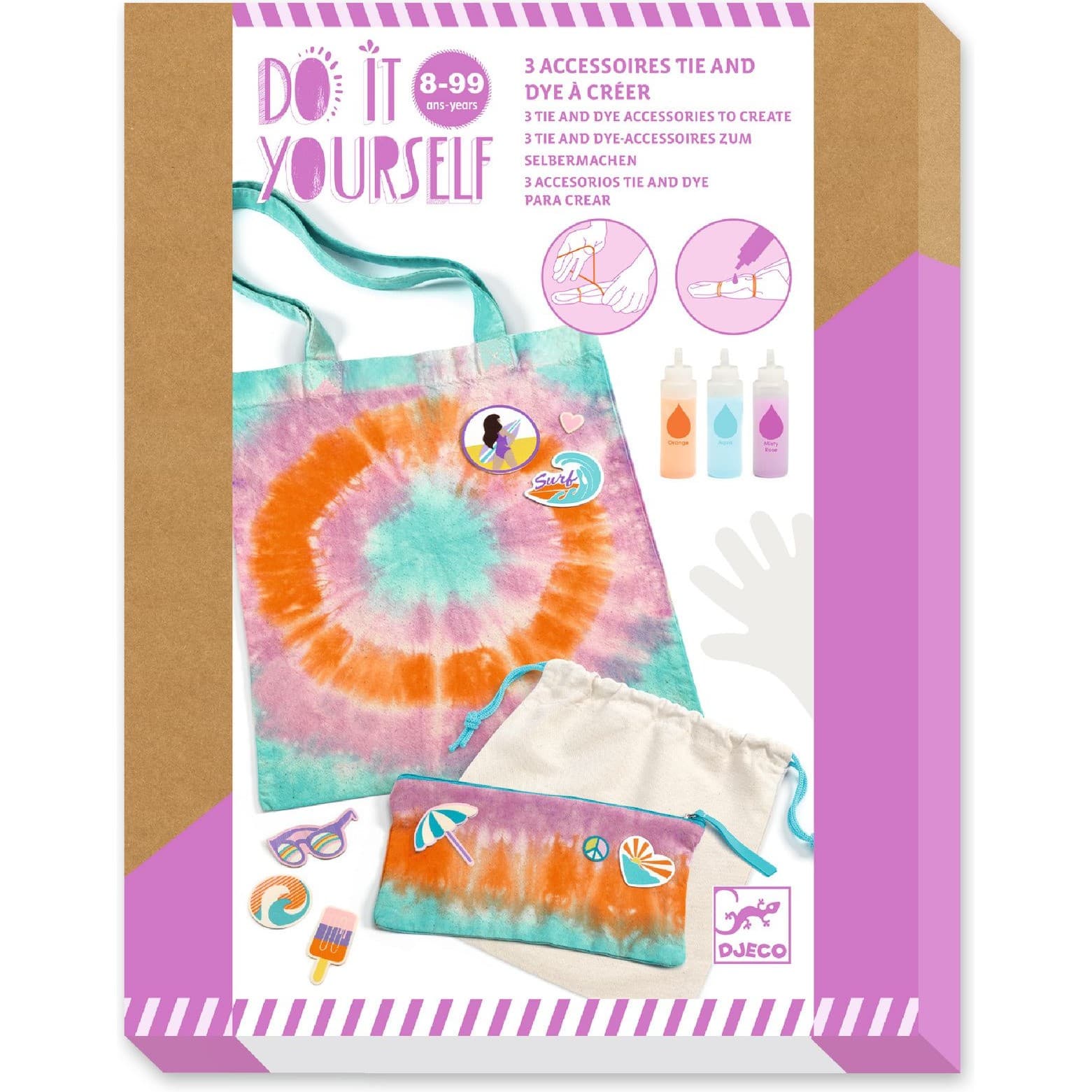 Djeco Kit Apprendre la teinture Sunshine camp