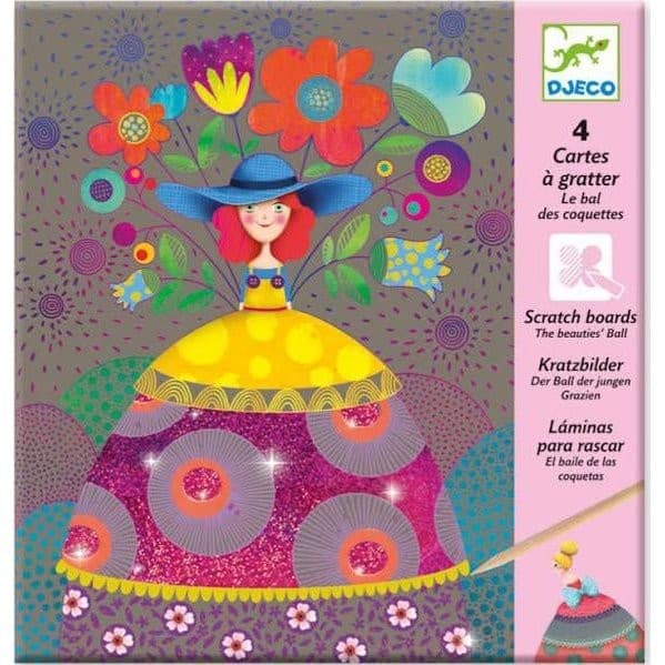 Djeco Cartes à Gratter Le Bal des Coquettes