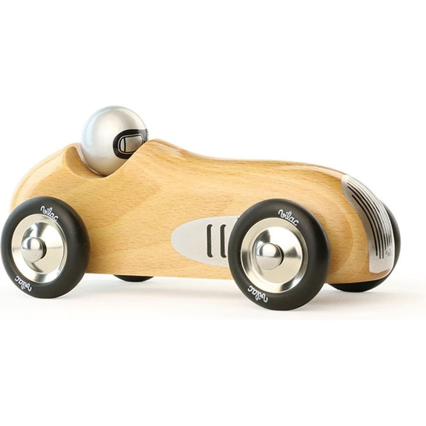 Vilac Voiture en bois, Old sport grand modèle bois naturel