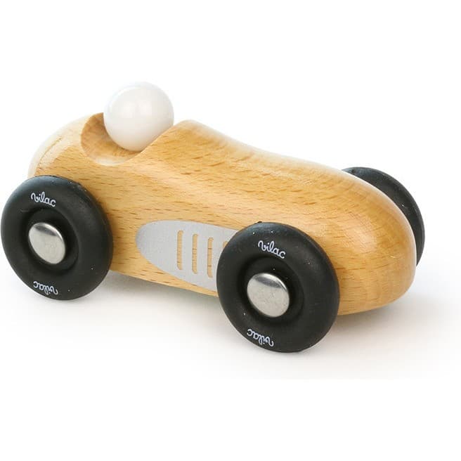 Vilac Voiture en bois, Old sport petit modèle bois naturel