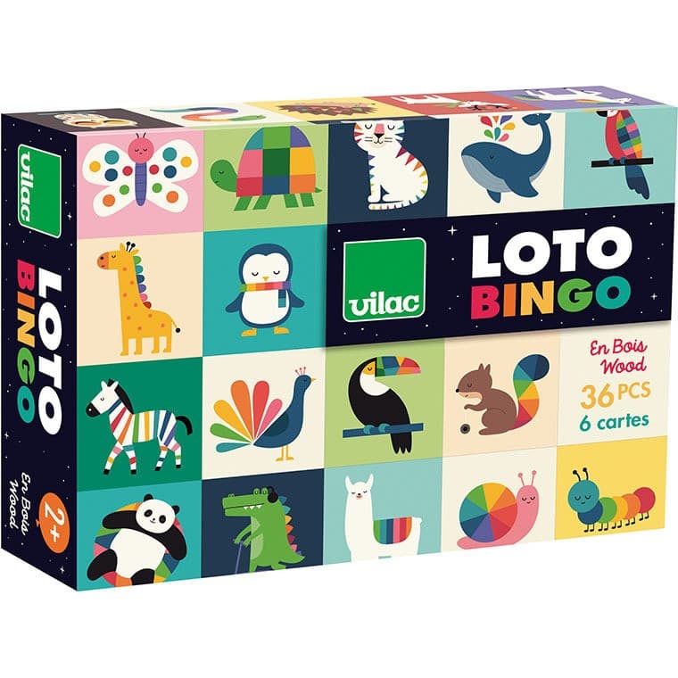 Vilac Loto en bois, Animaux arcciel Andy Westface