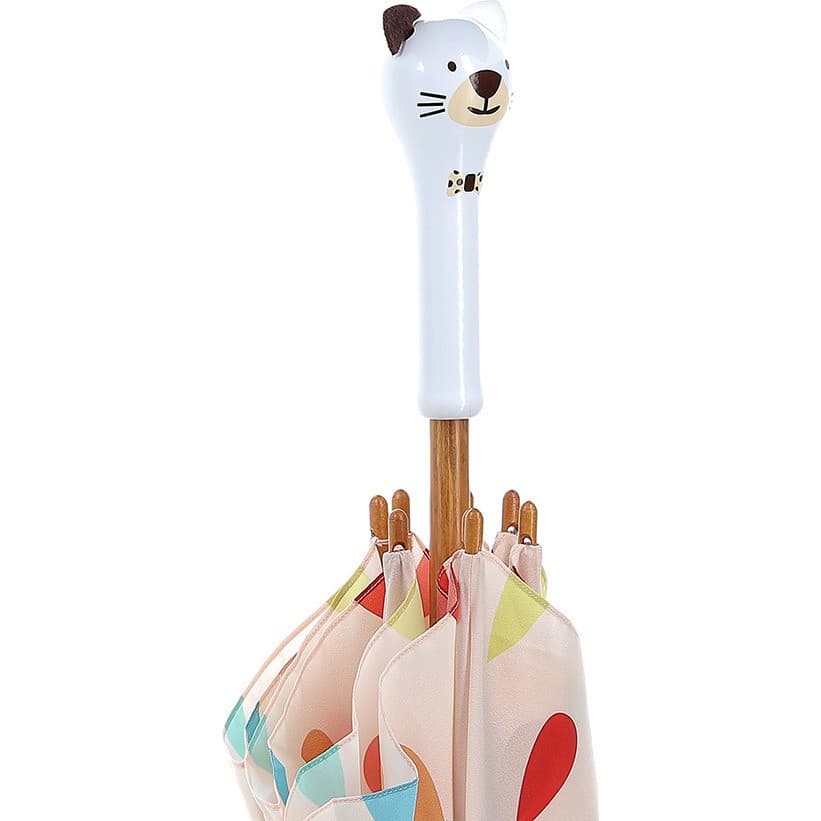 Vilac Parapluie en bois Boizoos, Mariette la minette