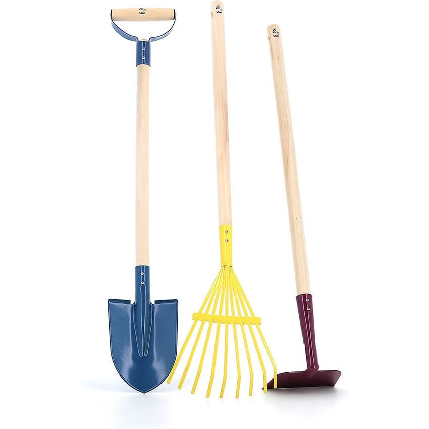 Vilac Grand set de jardinier Râteau Pelle Gants de jardinage