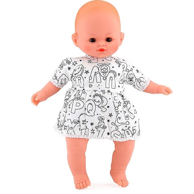 Vilac Petit Câlin souple 36 cm Ma Tenue A Colorier