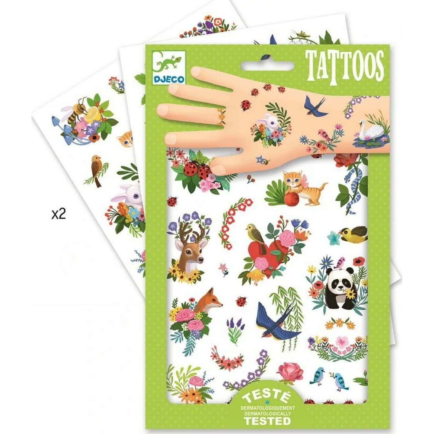 Djeco Tatouages temporaires Happy Spring