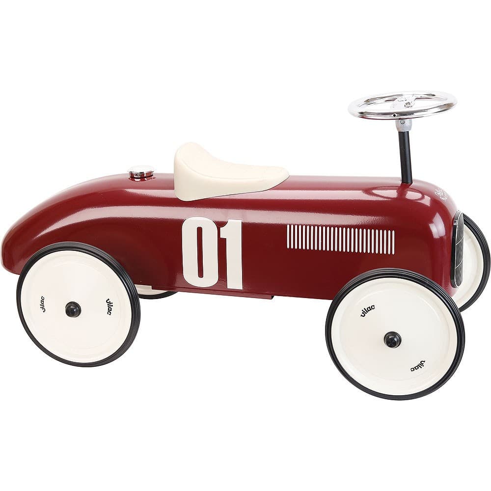 Vilac Porteur bordeaux voiture vintage métal