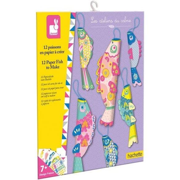 Janod Poissons en papier à créer Les ateliers du calme