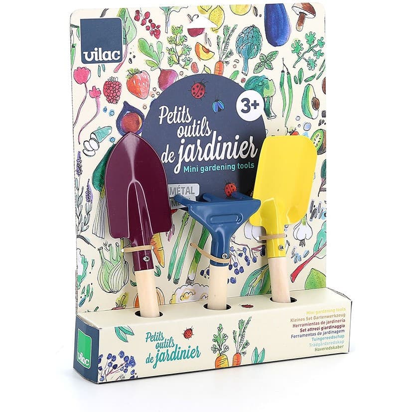 Vilac Petits outils de jardinier : Pelle Râteau